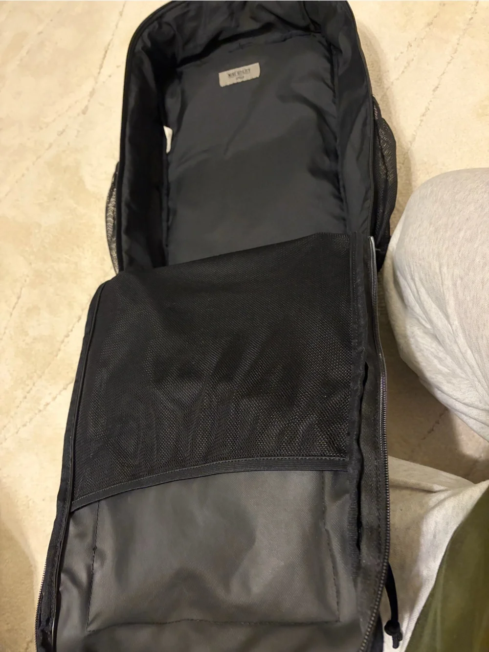 Black utility speed Nike backpack